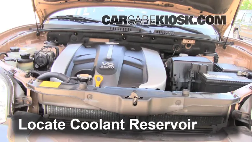 2003 Hyundai Santa Fe GLS 3.5L V6 Coolant (Antifreeze) Add Coolant